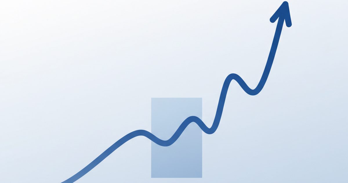 An abstract graph showing the process of buying Telegram group members, starting with a small base, adding a large number, and then growing organically.